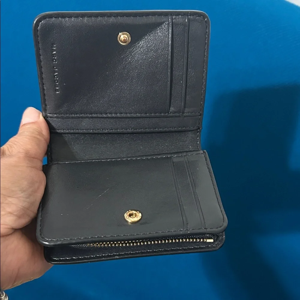 Marc Jacobs Black Leather Card Holder